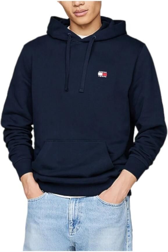 TOMMY JEANS Heren Truien & Vesten Tjm Reg Badge Hoodie Ext Donkerblauw - Foto 3