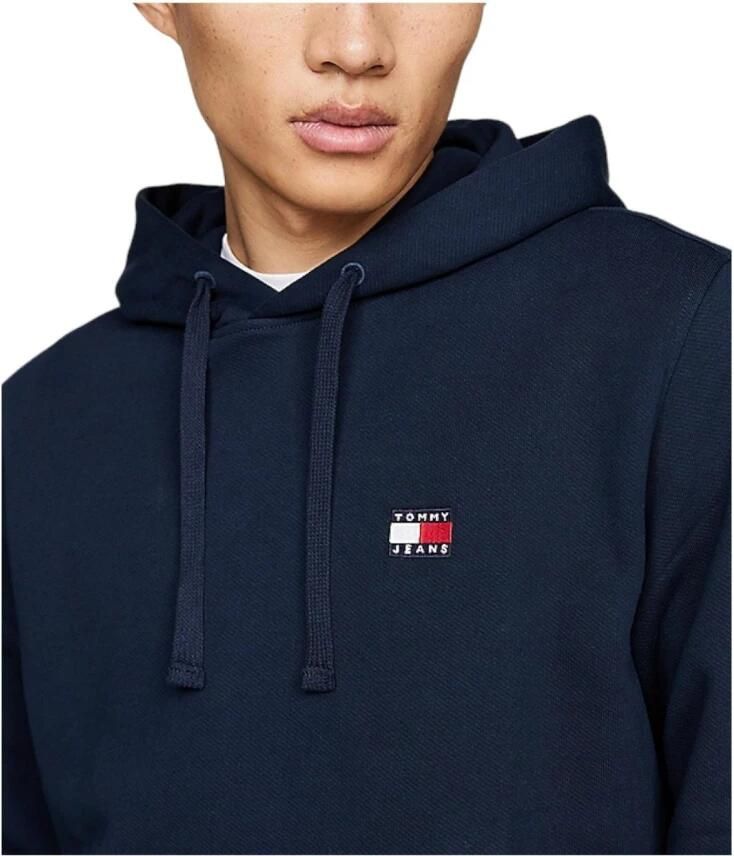 TOMMY JEANS Heren Truien & Vesten Tjm Reg Badge Hoodie Ext Donkerblauw