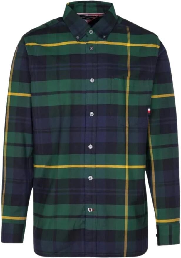 Tommy Hilfiger Vrijetijdsoverhemd met tartanruit model 'BLOWN UP BLACKWATCH' - Foto 2