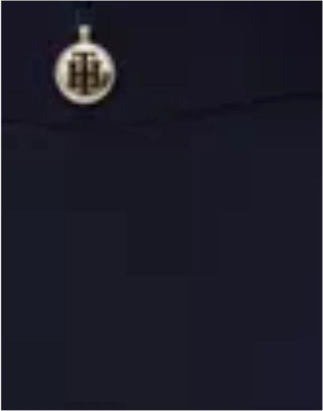 Tommy Hilfiger Regular Fit Klokkende Rok. De elegante klokkende rok is afgewerkt met een iconisch lintdetail aan de onderkant wat een verfijnde kleurnoot toevoegt. Blue Dames - Foto 4