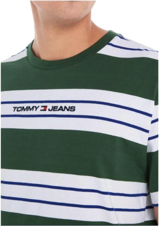 Tommy Hilfiger Relax Bold Stripe Korte Mouw T-shirt Multicolor Heren