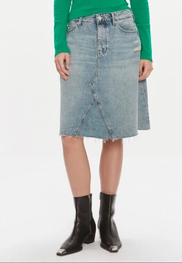 Tommy Hilfiger Jeans rok DNM RW RELAXED SKIRT MIO WRN - Foto 2