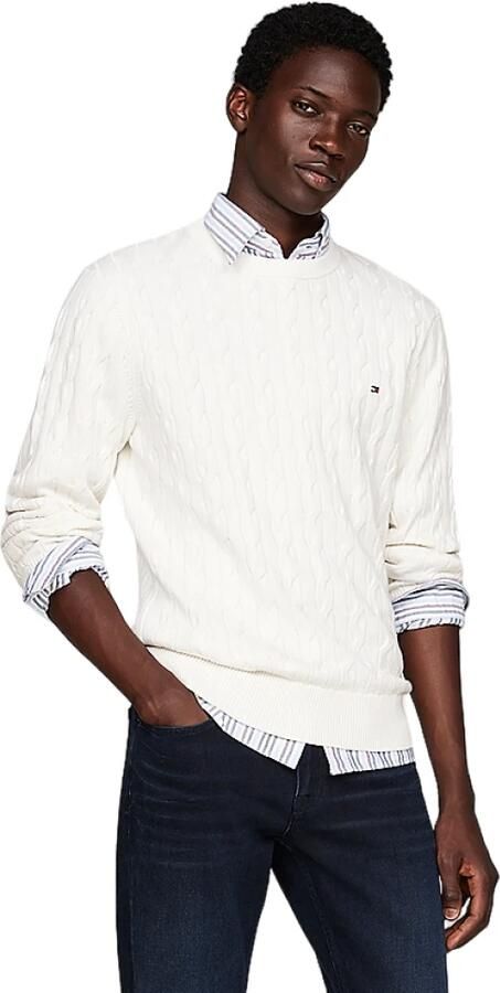 Tommy Hilfiger Retro-geïnspireerde Chain Knit Sweatshirt Room White Heren - Foto 2