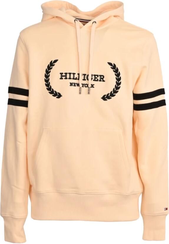 Tommy Hilfiger Retro hoodie van puur katoen Brown Heren