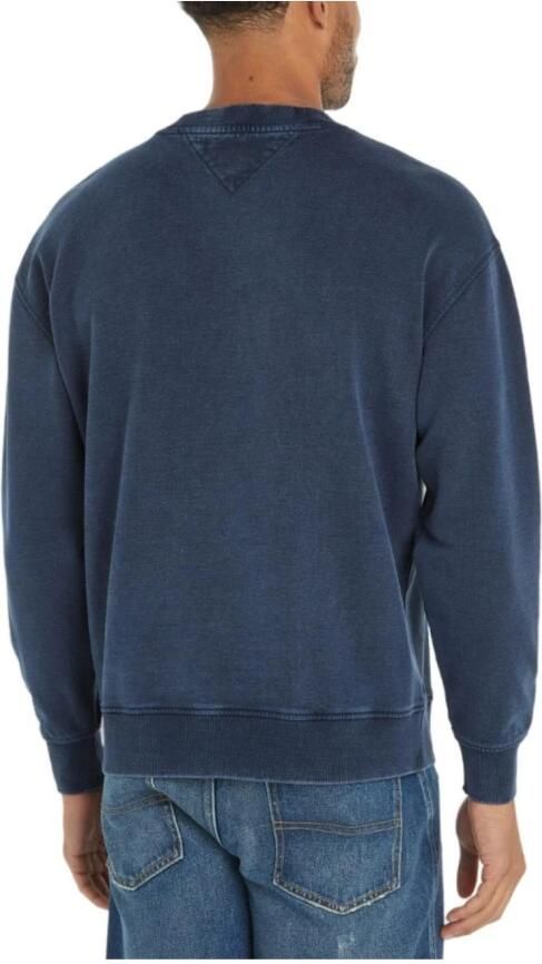 Tommy Hilfiger Retro Logo Hoodie Sweatshirt Blue Heren - Foto 2