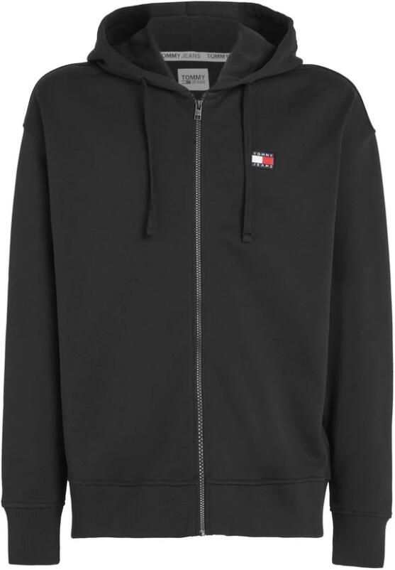 TOMMY JEANS Hoodie TJM RLX XS BADGE ZIPTHRU met borduursel