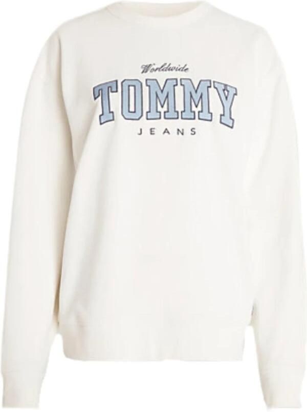 TOMMY JEANS Sweatshirt TJW RLX VARSITY LUXE CREW met geborduurd logo-opschrift - Foto 3