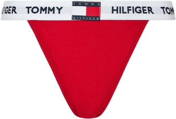 Tommy Hilfiger Rode Logo Taille Slip Red Dames