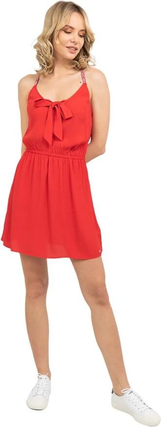 TOMMY JEANS Jurk in overgooiermodel TJW ESSENTIAL STRAPPY DRESS met logo-opschrift - Foto 2