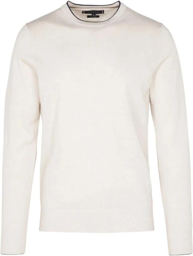 Tommy Hilfiger Shirt met lange mouwen in gebreide look model 'FINE GAUGE MERINO TIPPED' - Foto 6