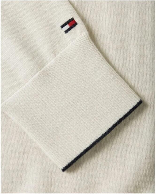 Tommy Hilfiger Shirt met lange mouwen in gebreide look model 'FINE GAUGE MERINO TIPPED' - Foto 4