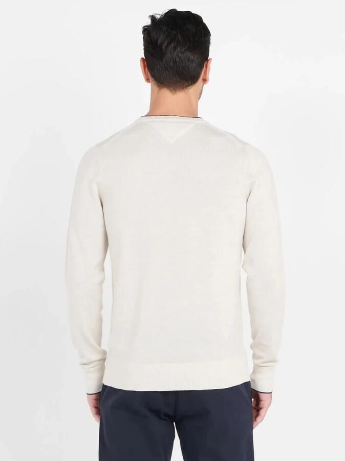 Tommy Hilfiger Shirt met lange mouwen in gebreide look model 'FINE GAUGE MERINO TIPPED' - Foto 2