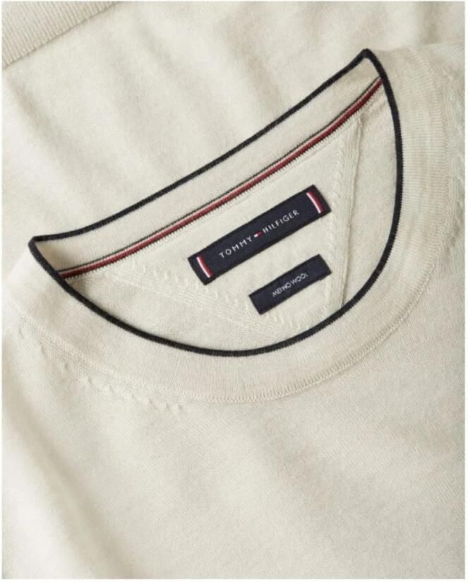 Tommy Hilfiger Shirt met lange mouwen in gebreide look model 'FINE GAUGE MERINO TIPPED' - Foto 5
