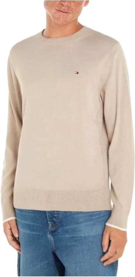 Tommy Hilfiger Trui met ronde hals MOULINE ORGANIC COTTON C NECK - Foto 2