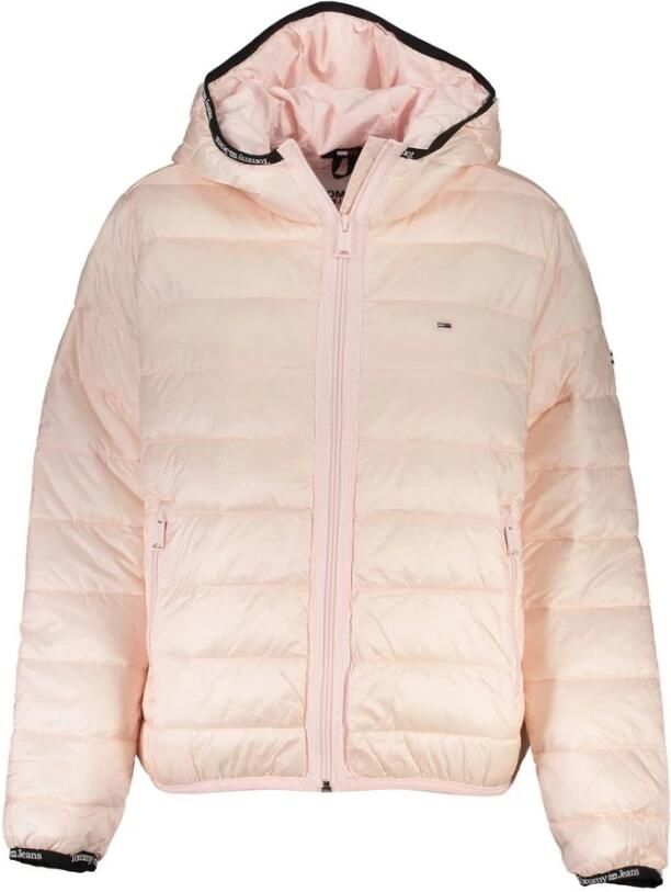 TOMMY JEANS Gewatteerde jas TJW Quilted Tape Hooded Jacket met boorden met -logo