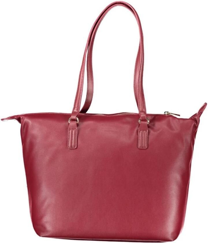 Tommy Hilfiger Roze Polyester Handtas met Schouderbanden Pink Dames