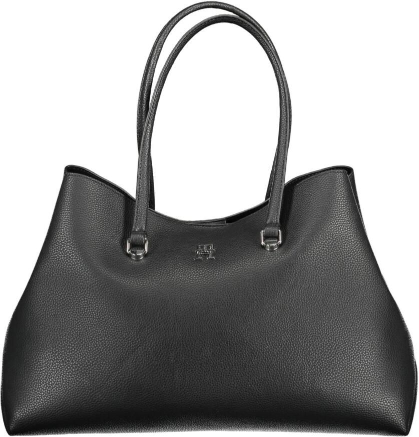 Tommy Hilfiger Schoudertas met centrale zak en logo Black Dames - Foto 2