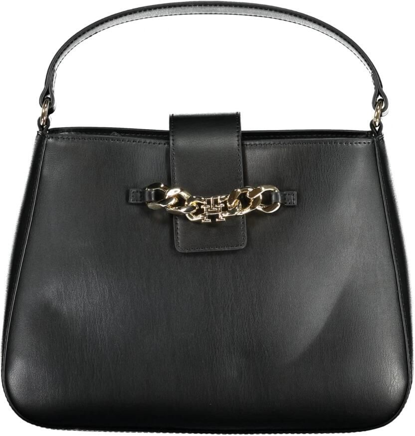 Tommy Hilfiger Zwarte polyethyleen schoudertas met verstelbare riem Black Dames - Foto 3