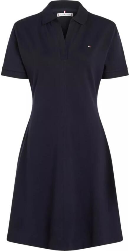 TOMMY HILFIGER Dames Jurken F+f Open Plcktlycll Polo Dress Donkerblauw