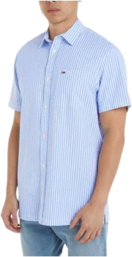 TOMMY JEANS Overhemd met korte mouwen TJM REG STRIPE SEERSUCKER SHIRT - Foto 3