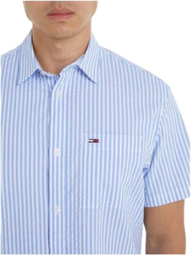 TOMMY JEANS Overhemd met korte mouwen TJM REG STRIPE SEERSUCKER SHIRT