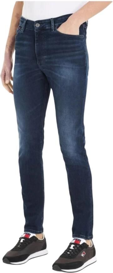 Tommy Hilfiger Stijlvolle Donkerblauwe Skinny Fit Jeans Blue Heren - Foto 3