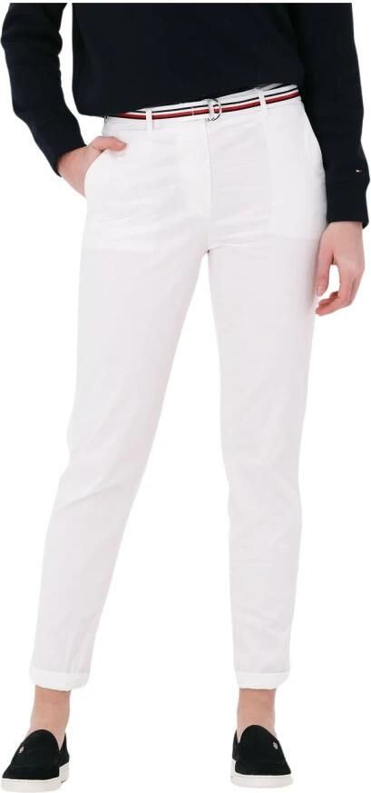 Tommy Hilfiger Chino HAILEY SLIM CO TENCEL CHINO PANT met riem met strepen - Foto 4