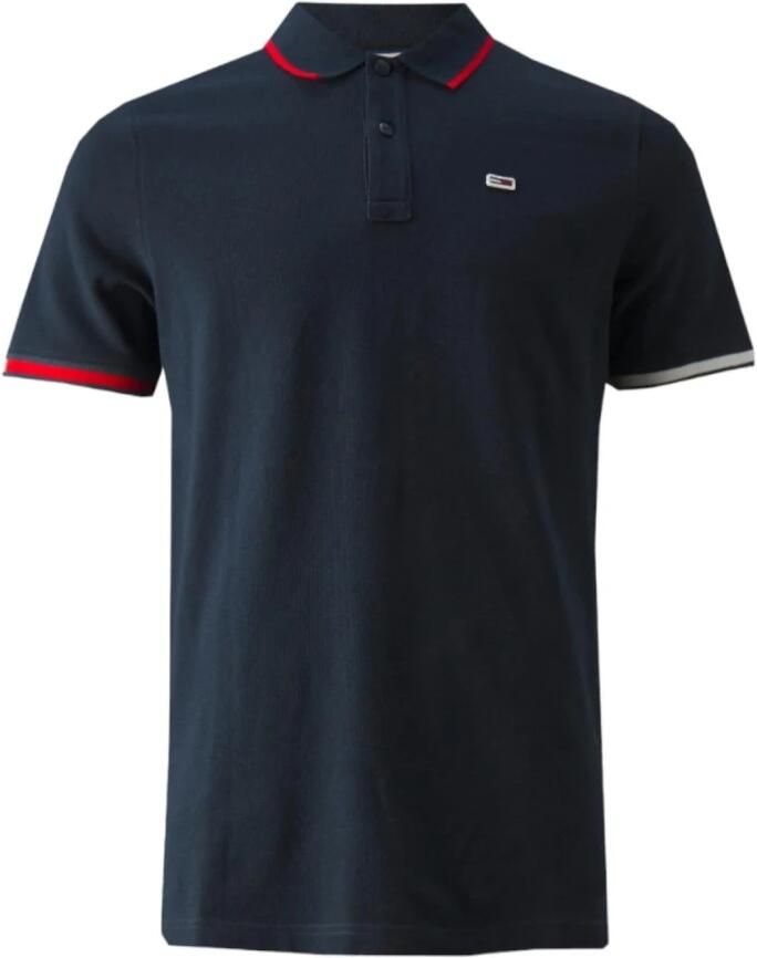 Tommy Jeans Geborduurd logo biologisch katoenen polo Blue Heren - Foto 3