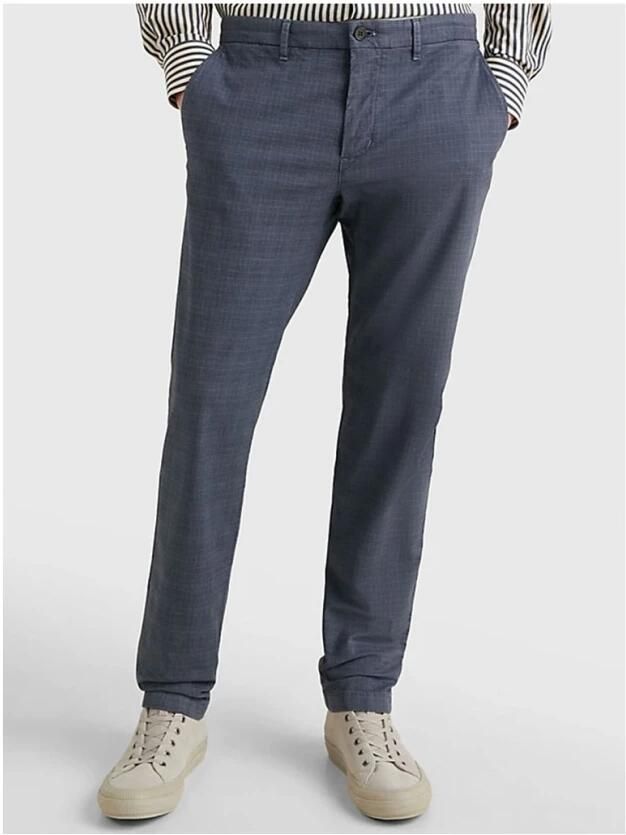 Tommy Hilfiger Straight leg stoffen broek met achterzakken model 'DENTON'