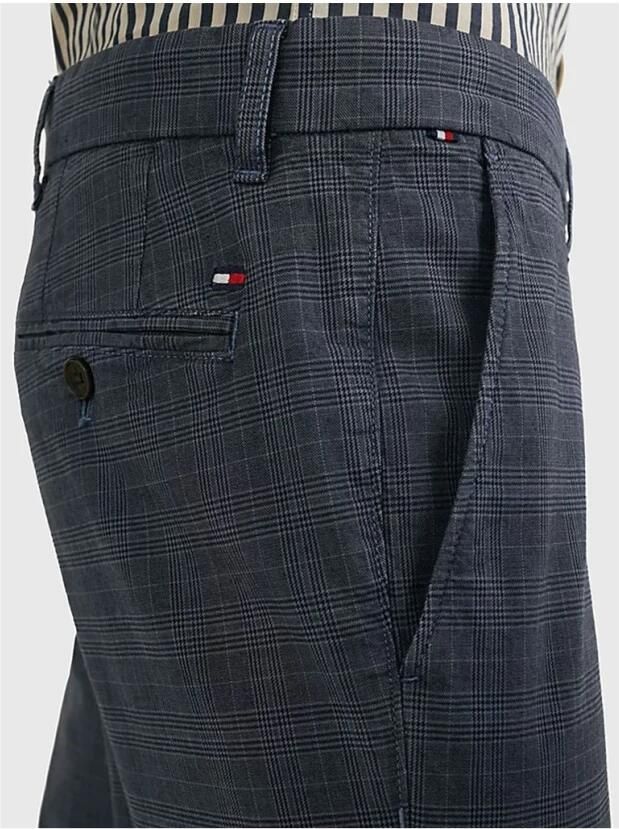 Tommy Hilfiger Straight leg stoffen broek met achterzakken model 'DENTON' - Foto 3