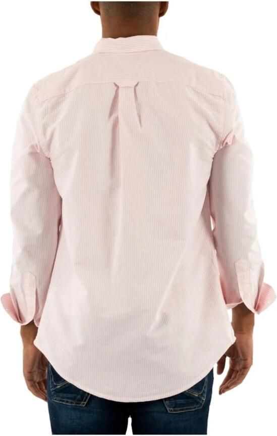 Tommy Hilfiger Slim Stripe Oxford Overhemd Pink Heren - Foto 2