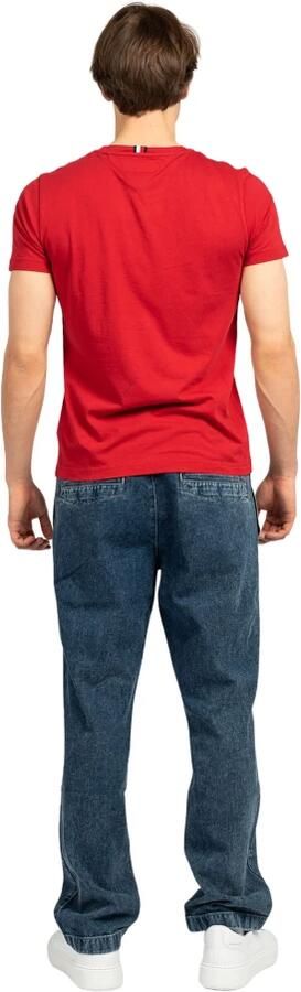 Tommy Hilfiger Heren Regular Fit Katoenen Jeans met Zichtbaar Logo Blue Heren - Foto 4