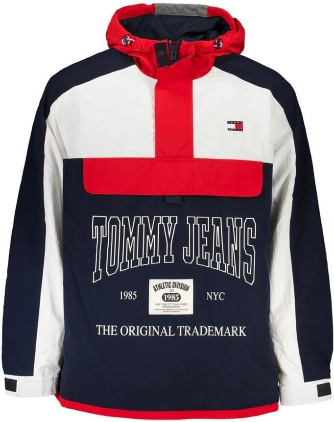 Tommy Hilfiger Blauwe sportjas met capuchon en lange mouwen Blue Heren