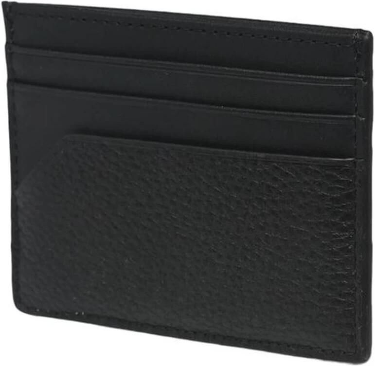 Tommy Hilfiger Stijlvol Leren Portemonnee Mannen Collectie Black Heren
