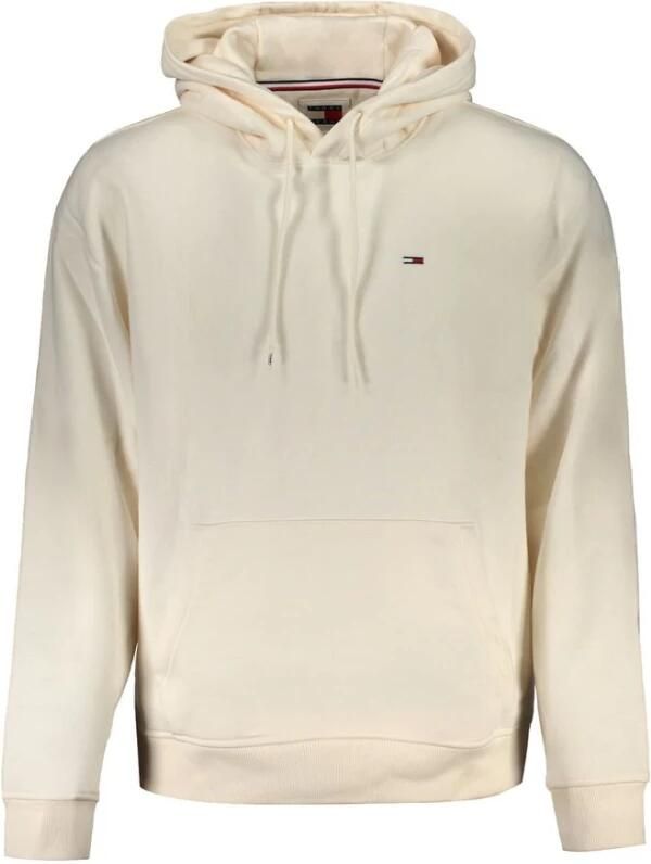 Tommy Hilfiger Stijlvolle katoenen hoodie met applicatiedetail Beige Heren