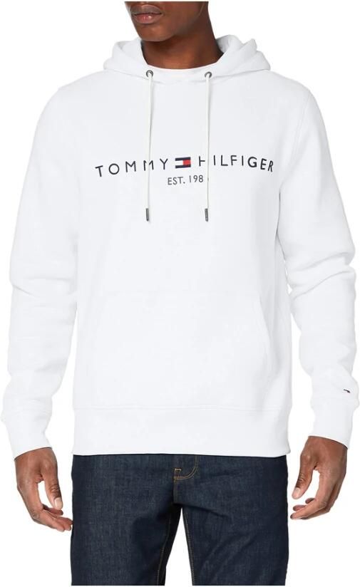 Tommy Hilfiger Hoodie TOMMY LOGO HOODY met capuchon en kangoeroezak effen casual regular fit katoenmix capuchon - Foto 15