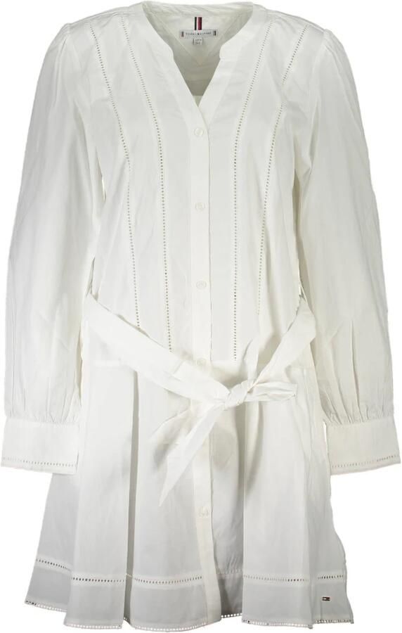 Tommy Hilfiger Witte Korte Jurk met Lange Mouwen voor Dames Wit Dames - Foto 2