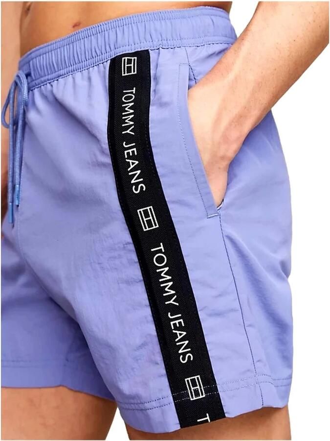 TOMMY HILFIGER UNDERWEAR Tommy Hilfiger Heren Zwembroeken Sf Medium Drawstring Side Tape Blauw