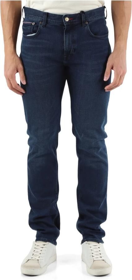 TOMMY HILFIGER Heren Jeans Slim Bleecker Pstr Tino Ind Donkerblauw - Foto 6