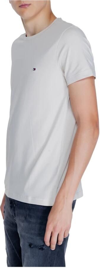 Tommy Hilfiger Beige Effen T-shirt Korte Mouwen Ronde Halslijn Beige Heren - Foto 3