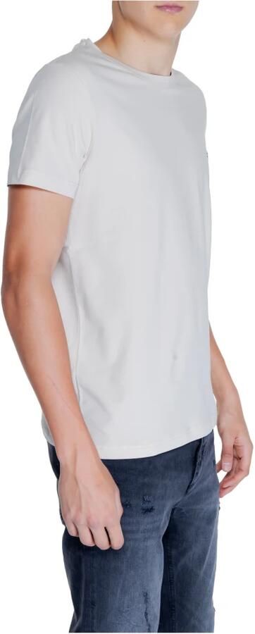 Tommy Hilfiger Beige Effen T-shirt Korte Mouwen Ronde Halslijn Beige Heren - Foto 2