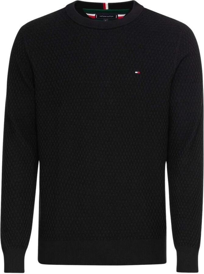 Tommy Hilfiger Trui met ronde hals ESSENTIAL STRUCTURE CREW NECK met structuur en label - Foto 11