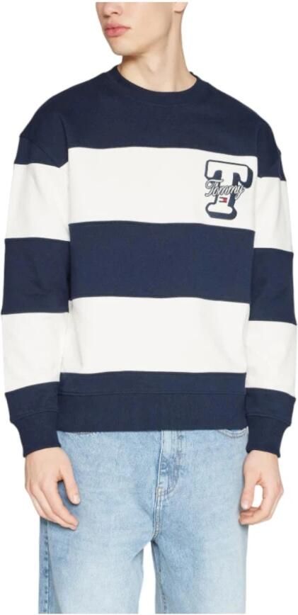 Tommy Hilfiger Moderne Cut & Sew Letter Sweatshirt Blue Heren - Foto 3