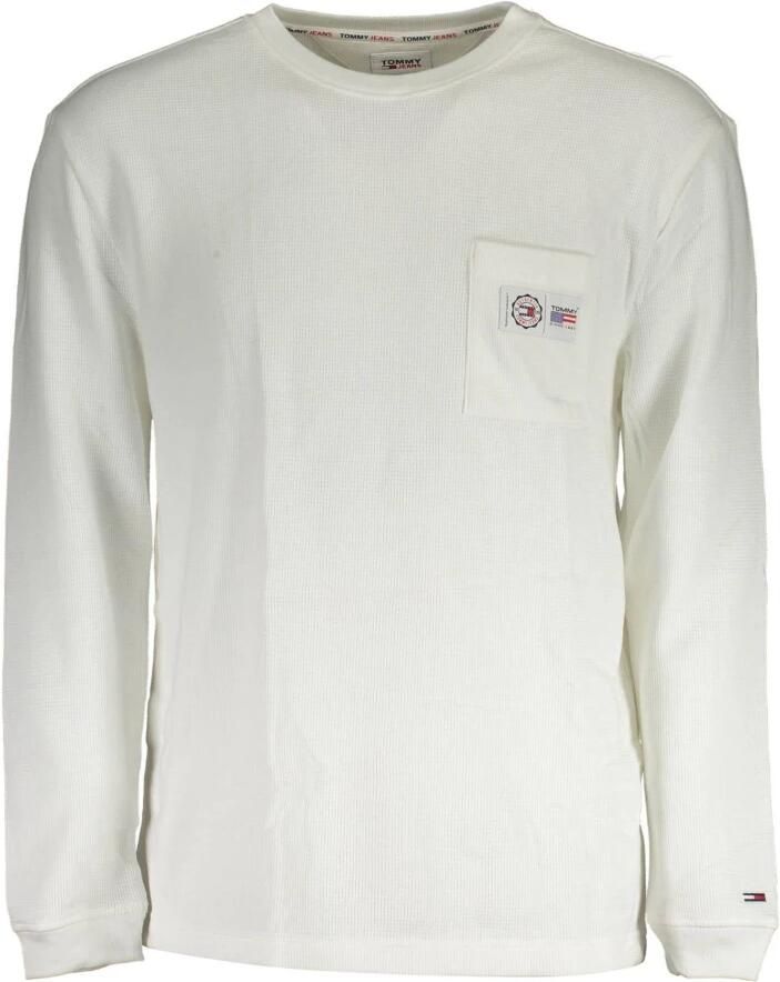 Tommy Hilfiger Sweater WaffleKnit T-shirt met lange mouwen en ronde hals