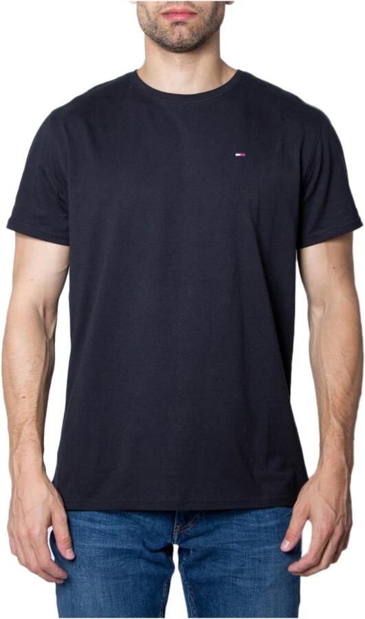 TOMMY JEANS T-shirt TJM ESSENTIAL SOLID TEE met ronde hals en subtiele logo-vlag - Foto 14