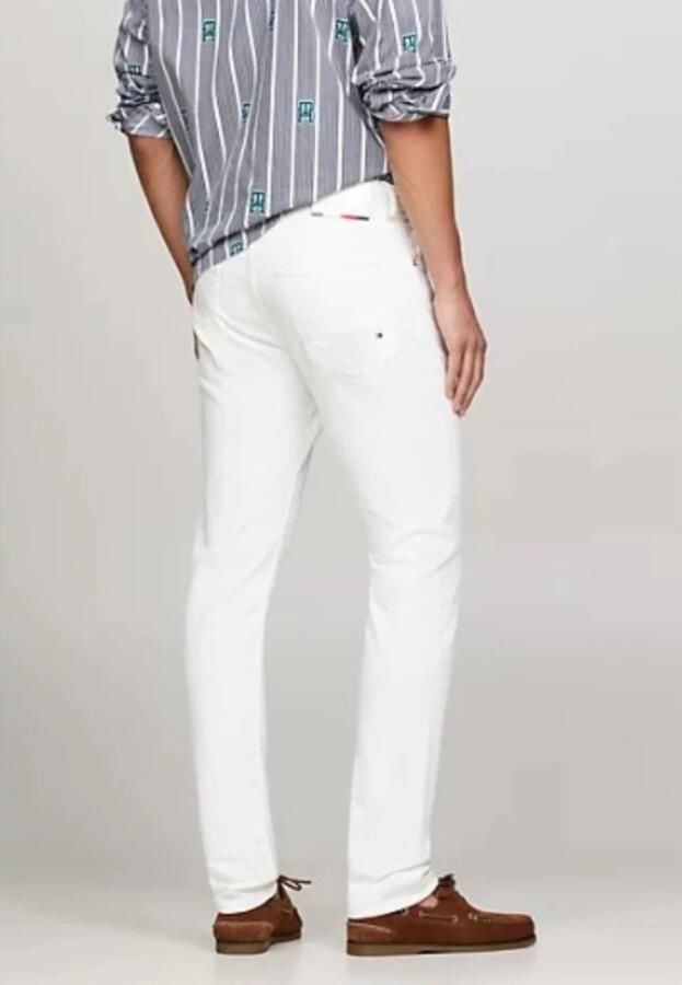 Tommy Hilfiger Witte Slim Fit Jeans Tapered Houston Pstr Gale White - Foto 3