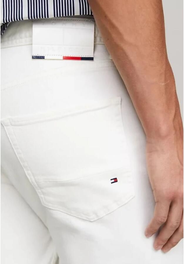 Tommy Hilfiger Witte Slim Fit Jeans Tapered Houston Pstr Gale White