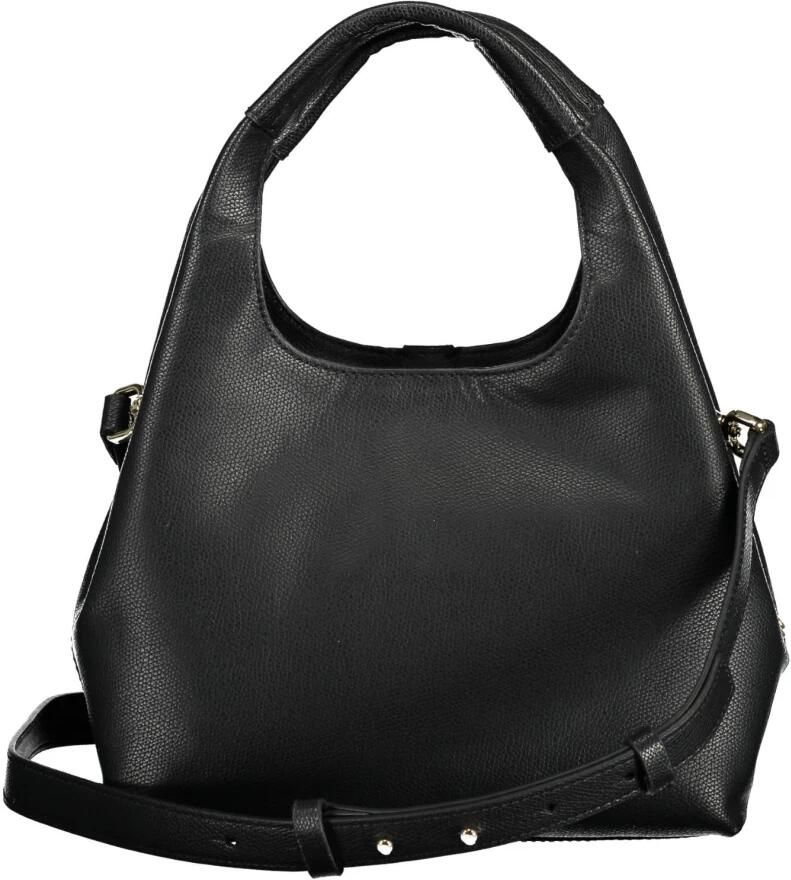 Tommy Hilfiger Zwarte polyurethaan handtas met verstelbare schouderband Black Dames