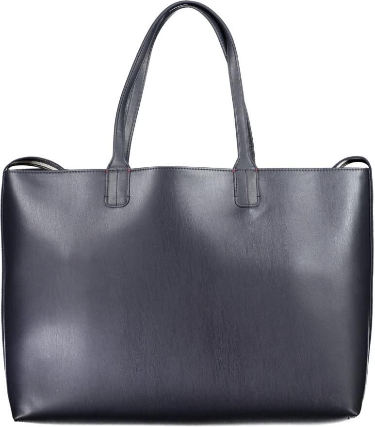 Tommy Hilfiger Blauwe Polyurethaan Schoudertas met Contrasterende Details Blauw Dames - Foto 2