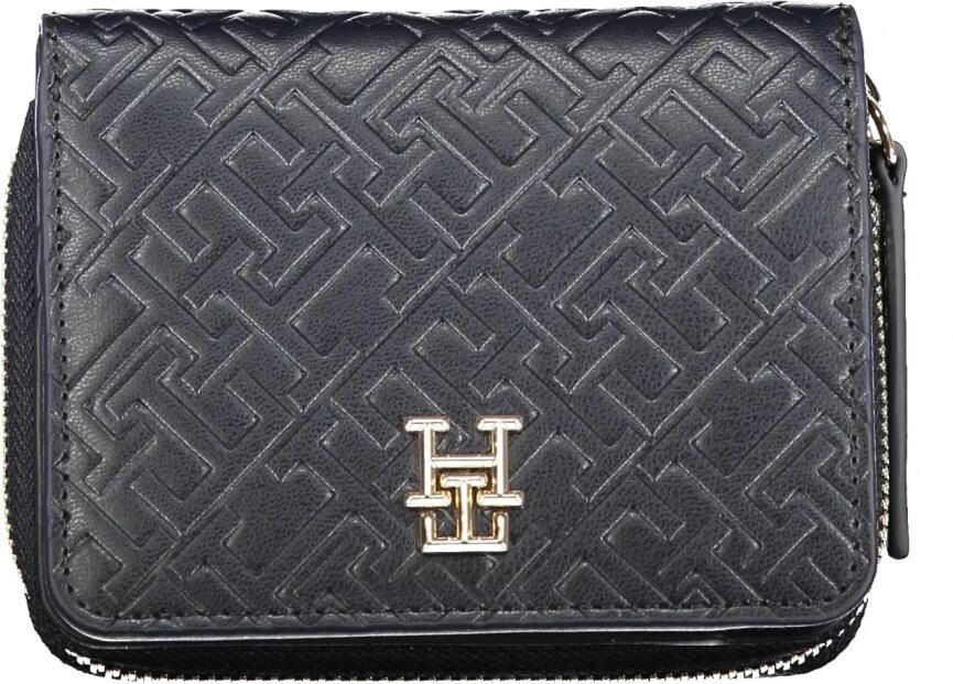 Tommy Hilfiger Blauwe Dames Portemonnee met Rits Sluiting Blue Dames